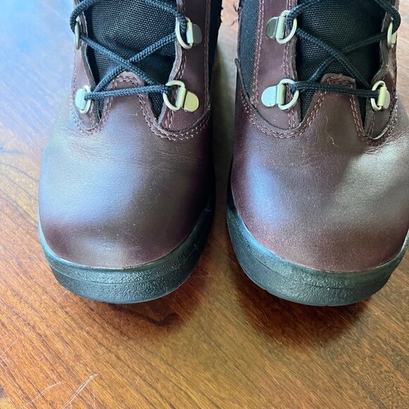 Timberland Girls Tall Purple and Black Leather Lace Up Boots- Size 5 - Picture 5 of 11